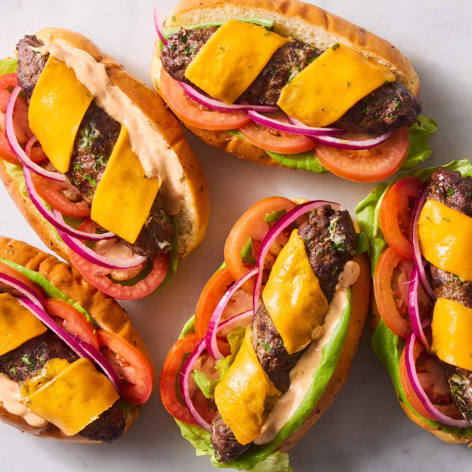 Garlic Butter Cheeseburger Skewers Garlic Butter Cheeseburger Skewers
