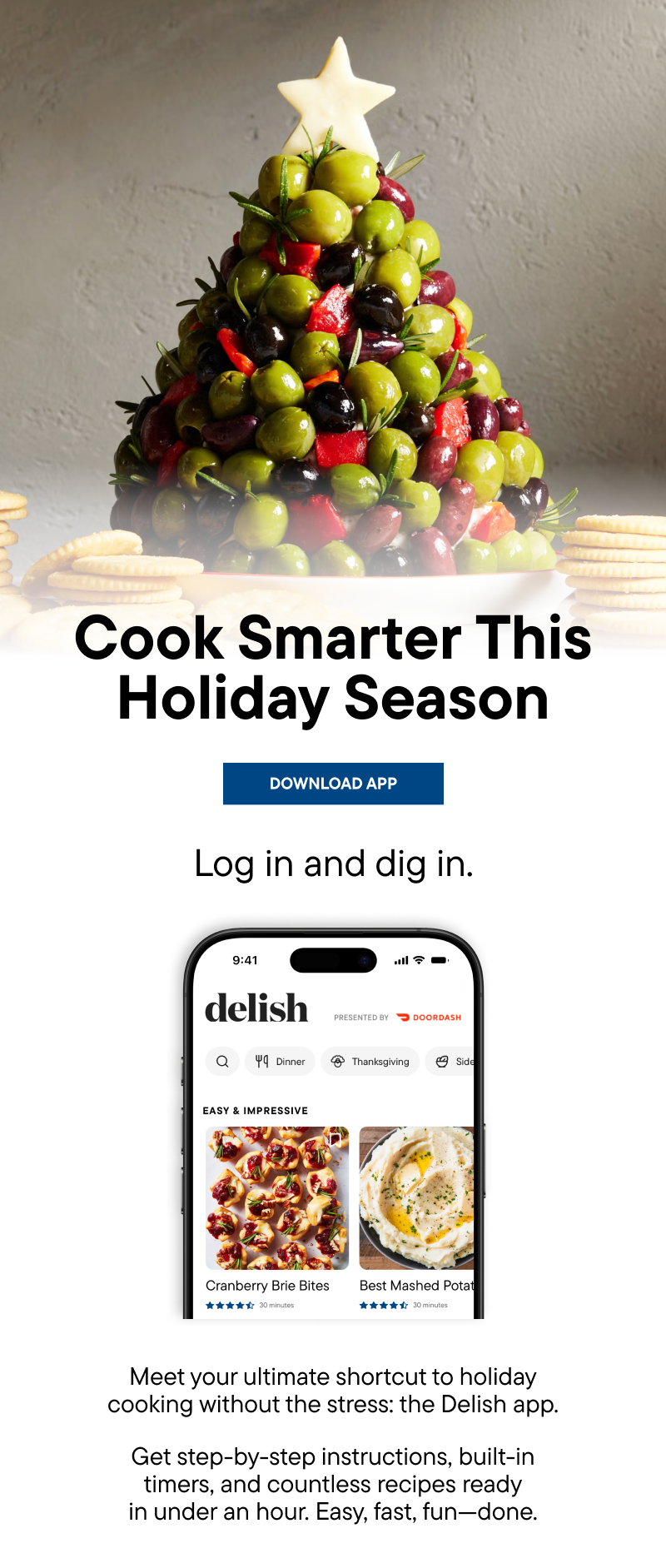 Cook Smarter This Season with the Delish App