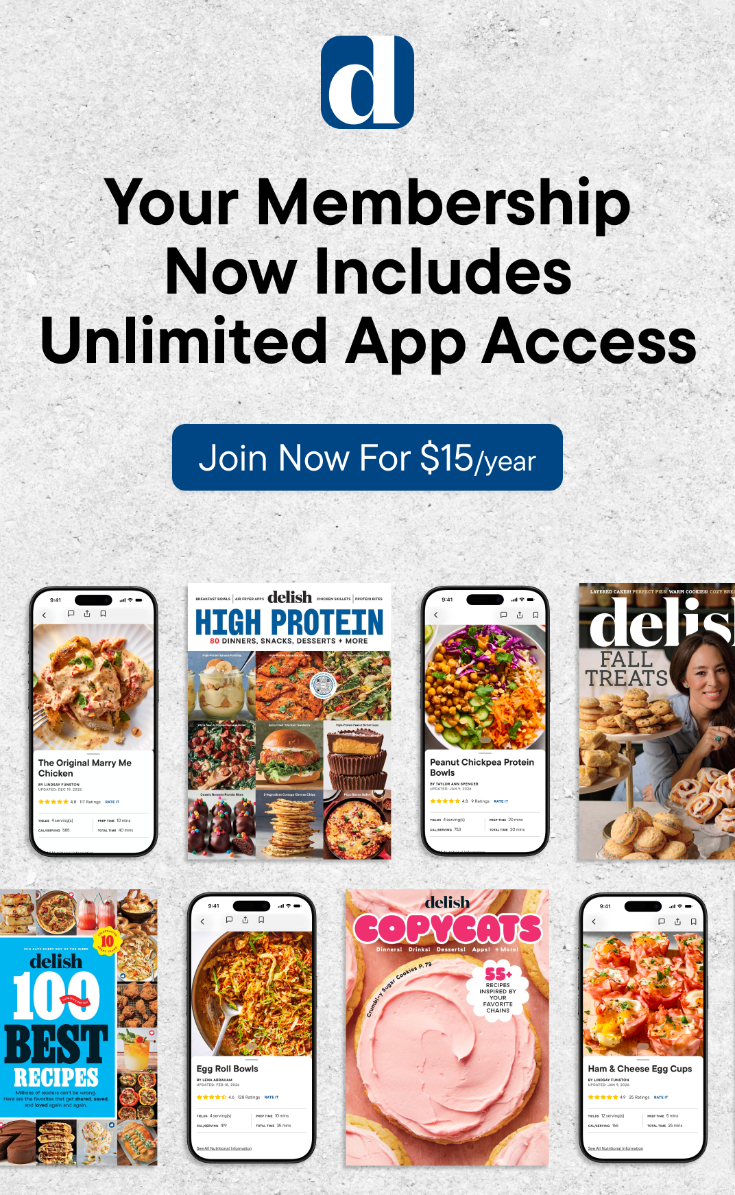 Get 1 year for $15 - Join Delish