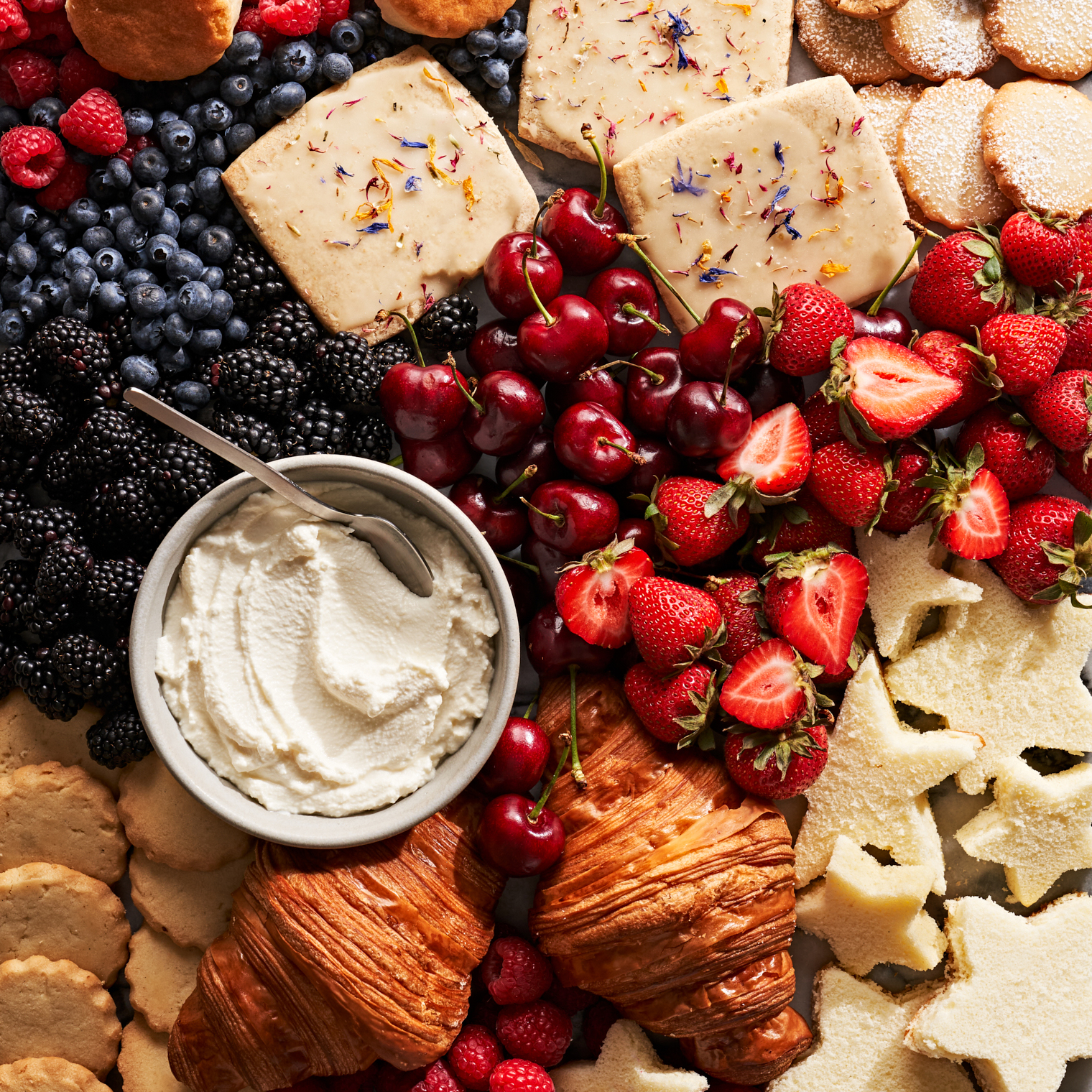 Berries & Cream Charcuterie Board Berries & Cream Charcuterie Board