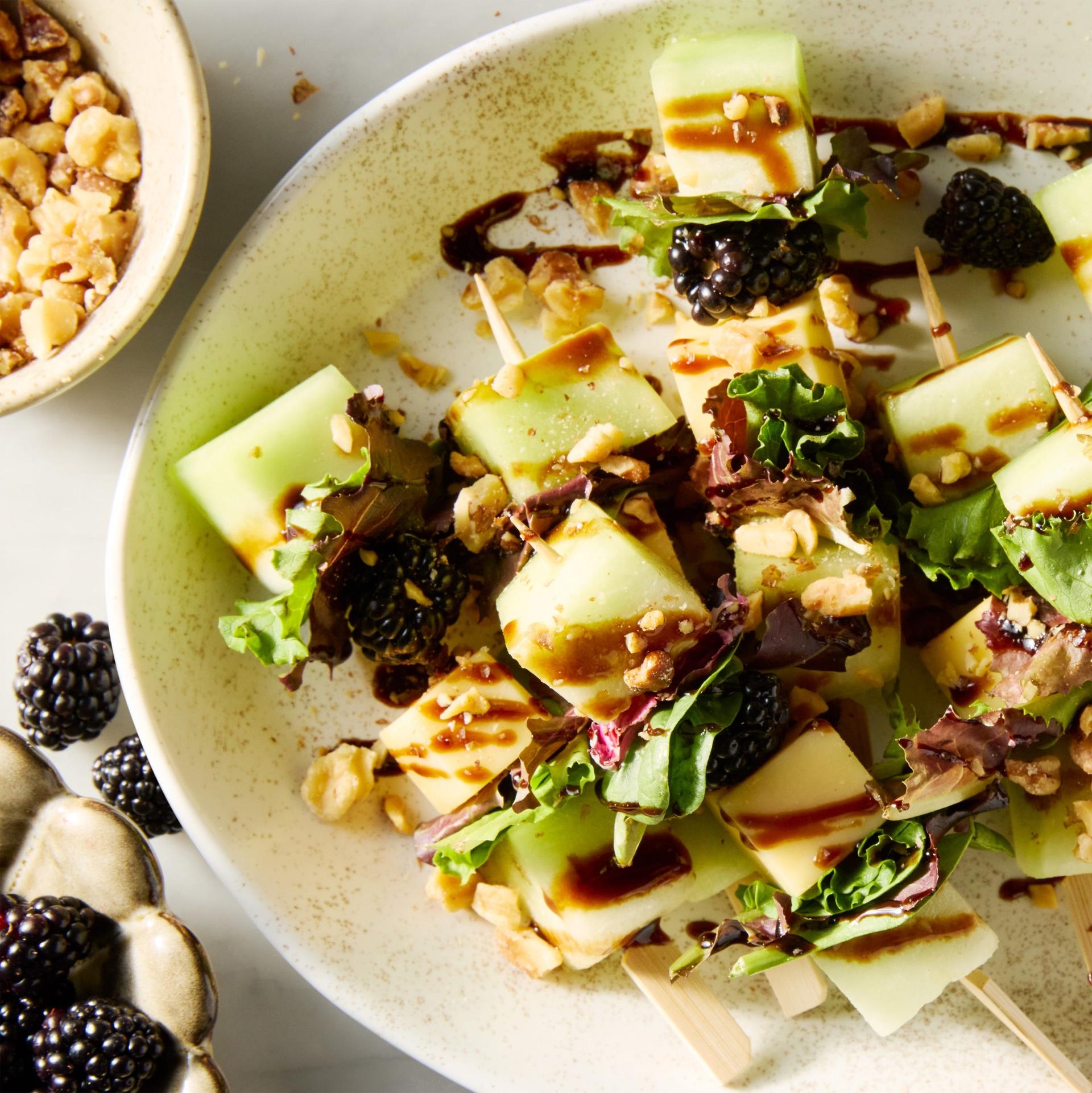Blackberry Gouda Skewers