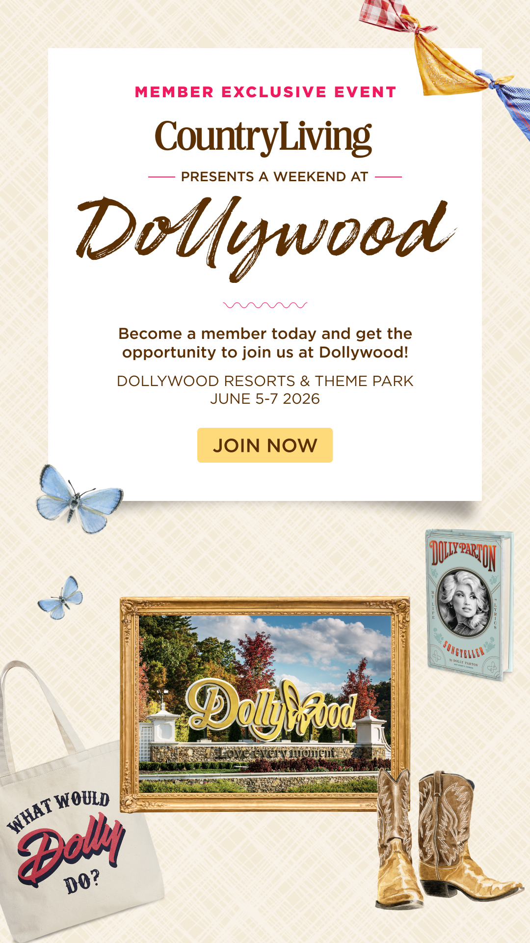 Member Exclusive Event - Dollywood - Tickets On Sale Now