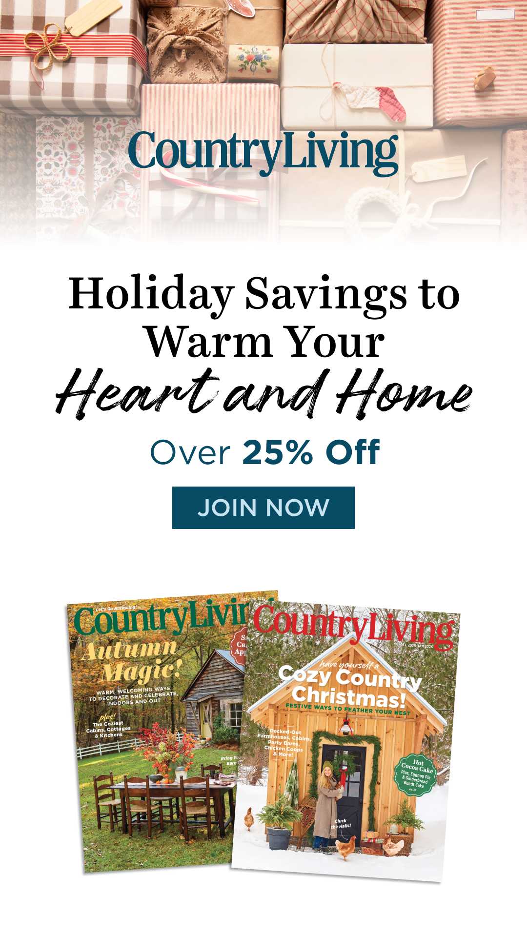 Country Living membership, now over 25% off