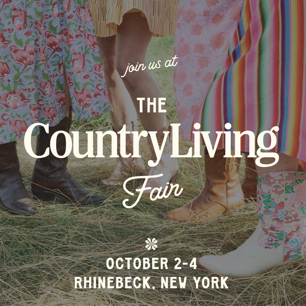 Join us at the Country Living Fair, October 2-4, Rhinebeck, New York