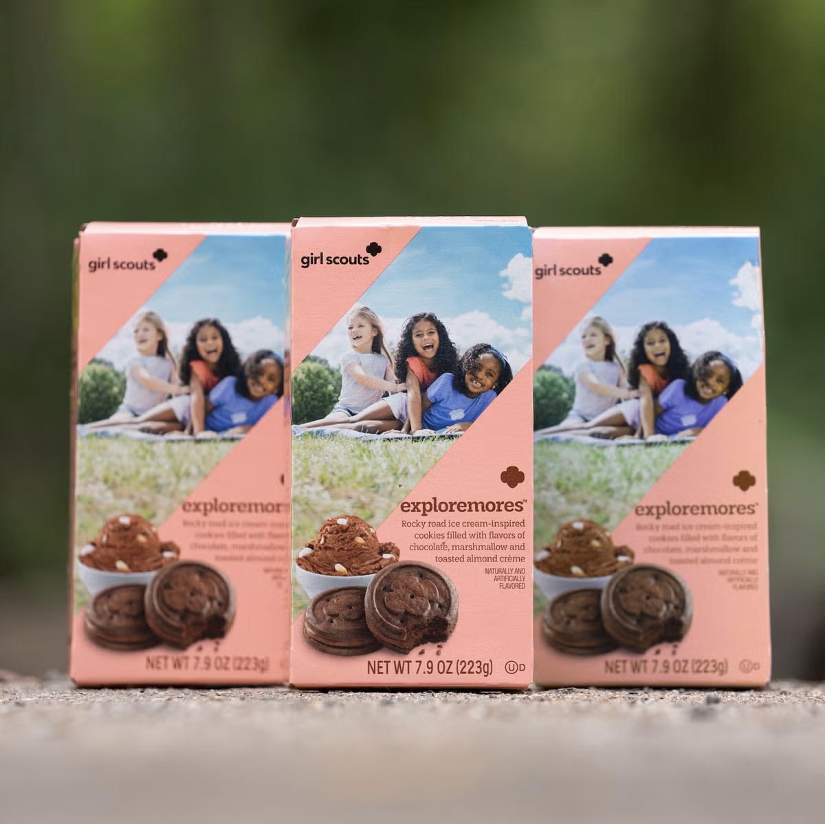 girl scout cookie boxes