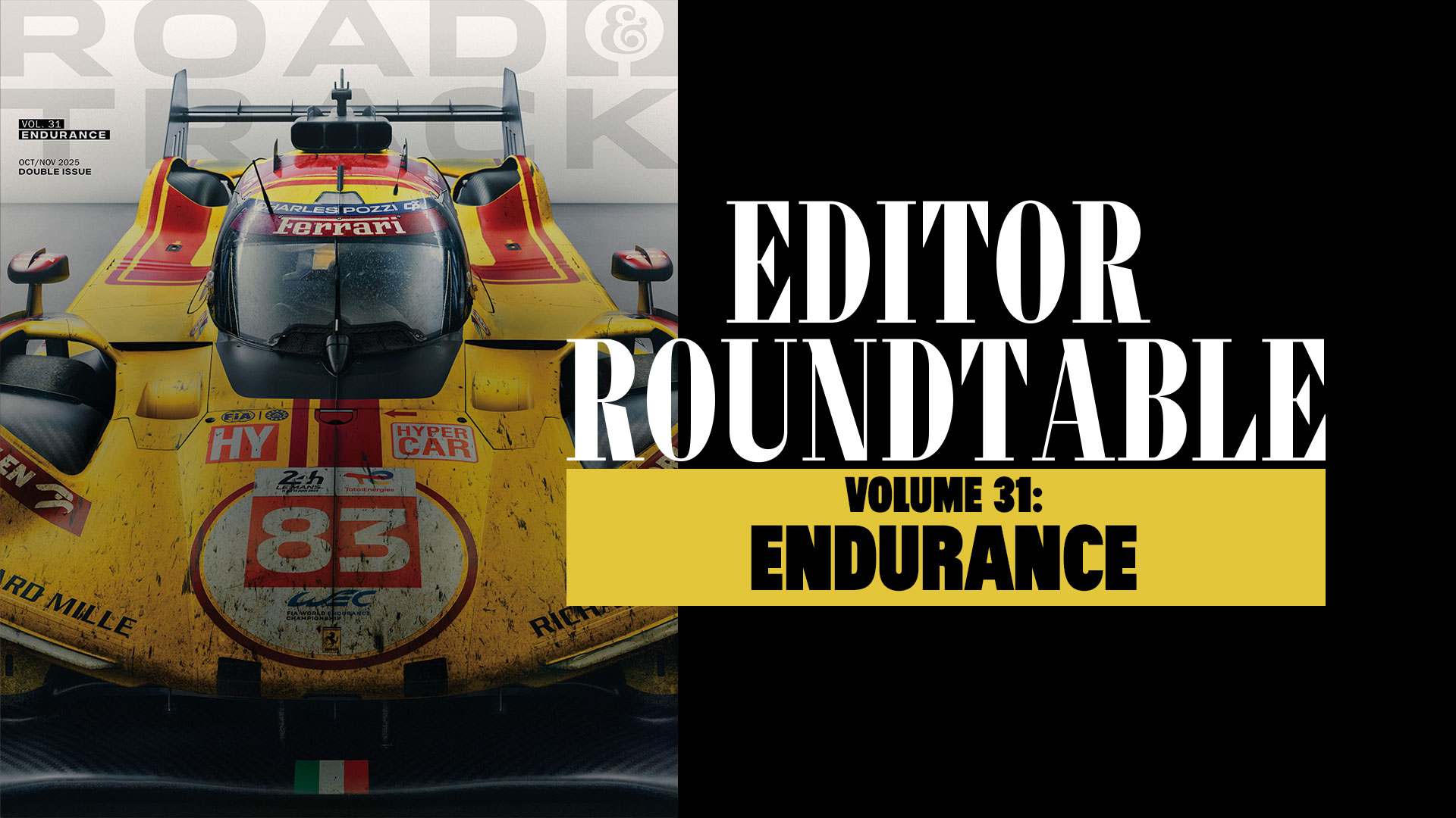Road & Track Editor Roundtable Volume 31