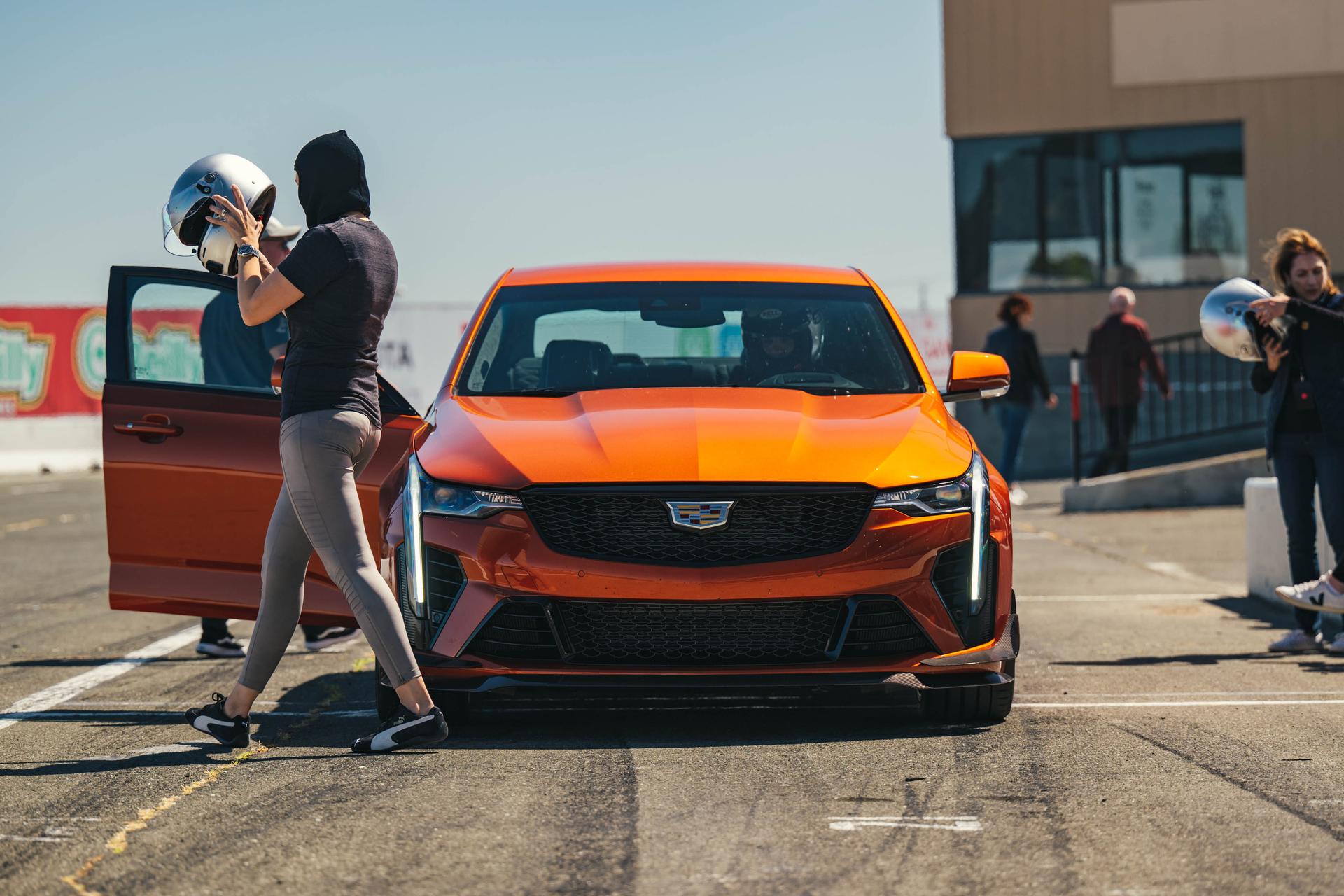 Orange sports car