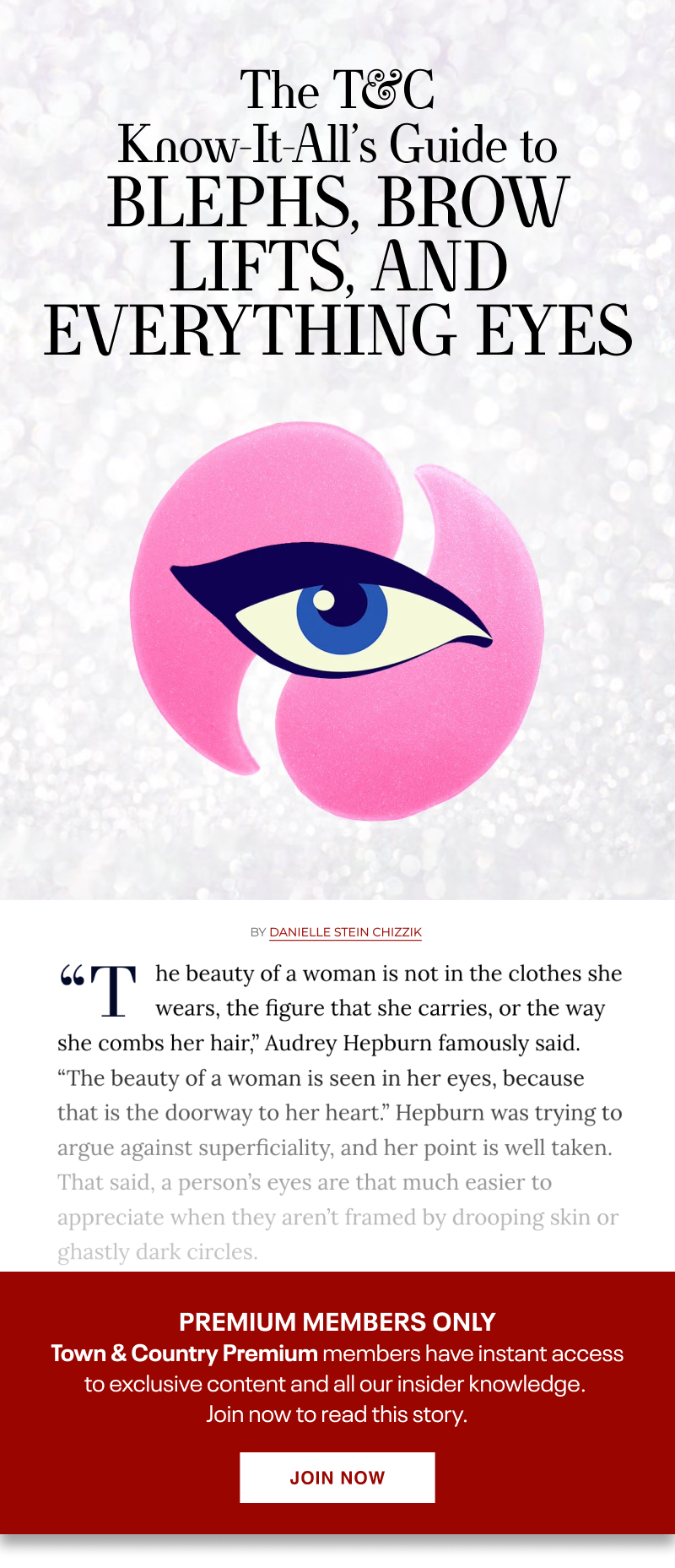 The T&C Know-It-All's Guide to Blephs, Brow Lifts, and Everything Eyes - Join Now!