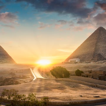 the pyramids