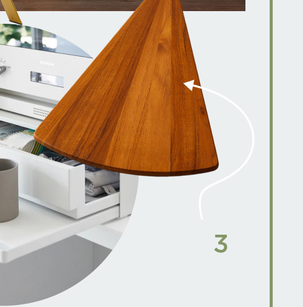 Dansk Teak Fan Serving Board