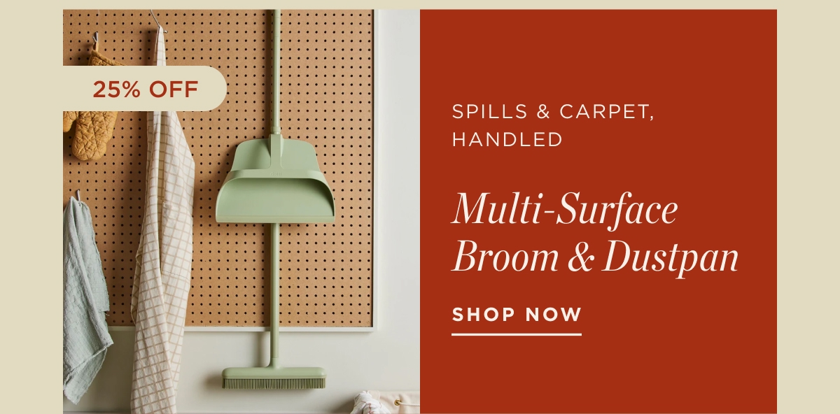 Multi-Surface Broom & Dustpan