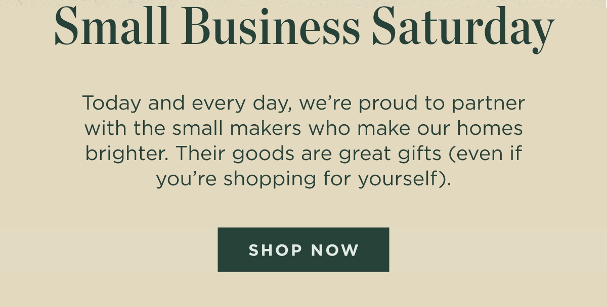 Small Business Saturday