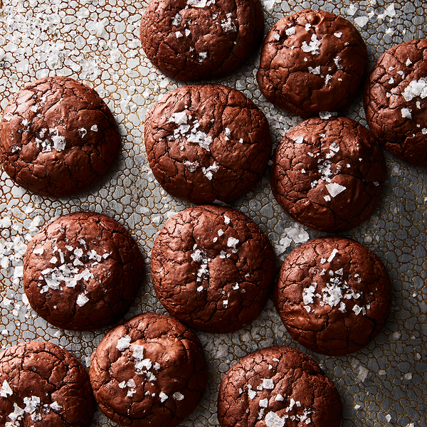 Chewy Sumac Brownie Cookies