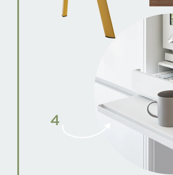 Countertop Drawer with Pull-out Shelf