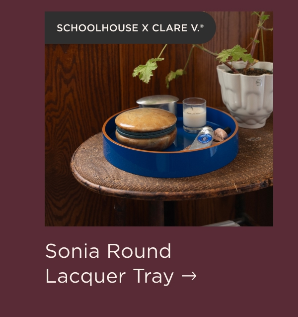Sonia Round Lacquer Tray