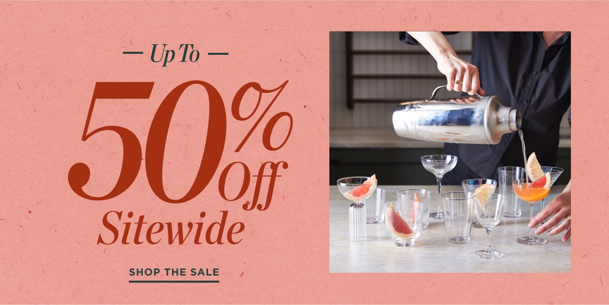 Up to 50% Off Sitewide 
