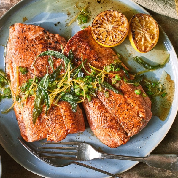 Wild Salmon & Fried Sage Gremolata
