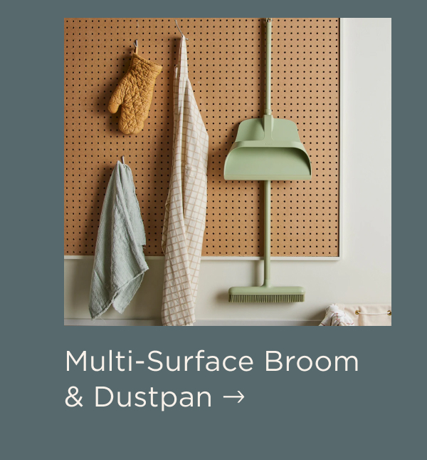 Multi-Surface Broom & Dustpan