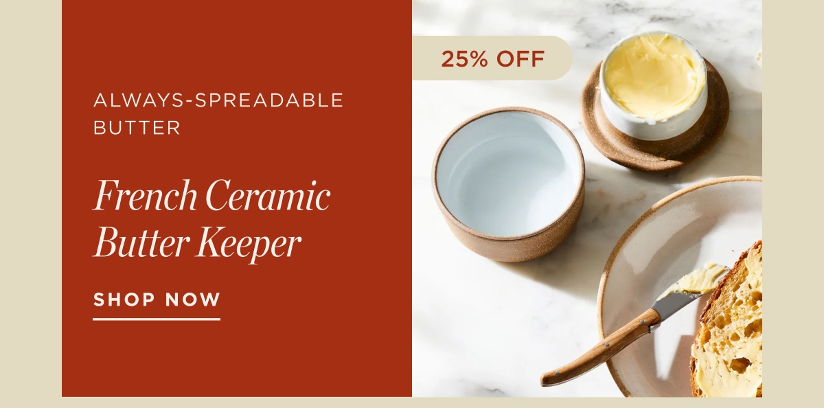 French Ceramic Butter Keeper