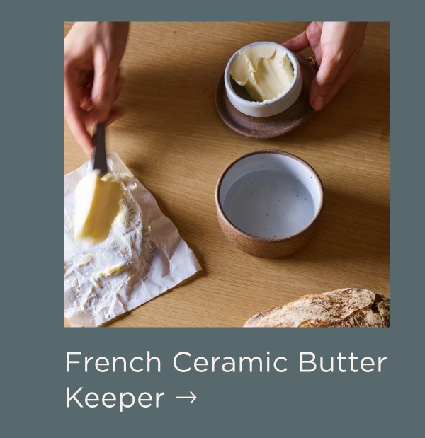 French Ceramic Butter Keeper