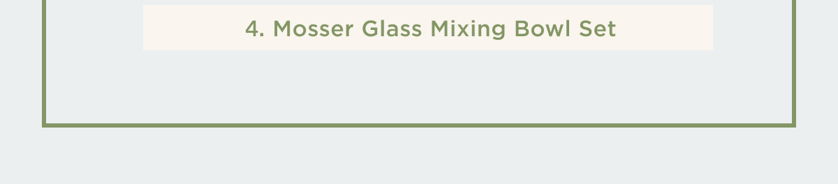 Mosser Glass Mixing Bowl Set