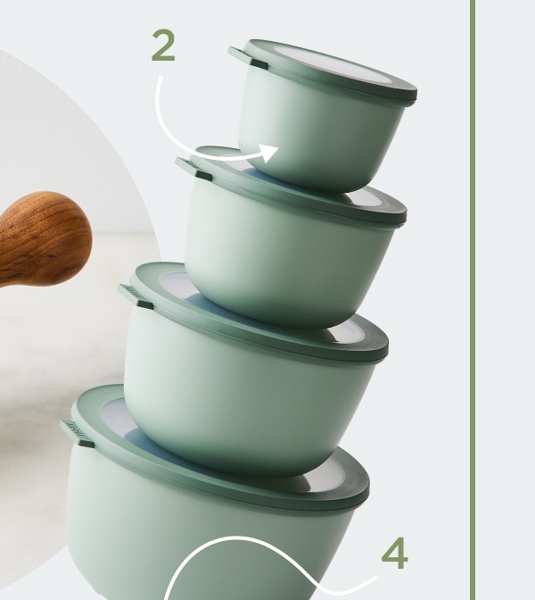 Microwavable Nested Food Storage Containers