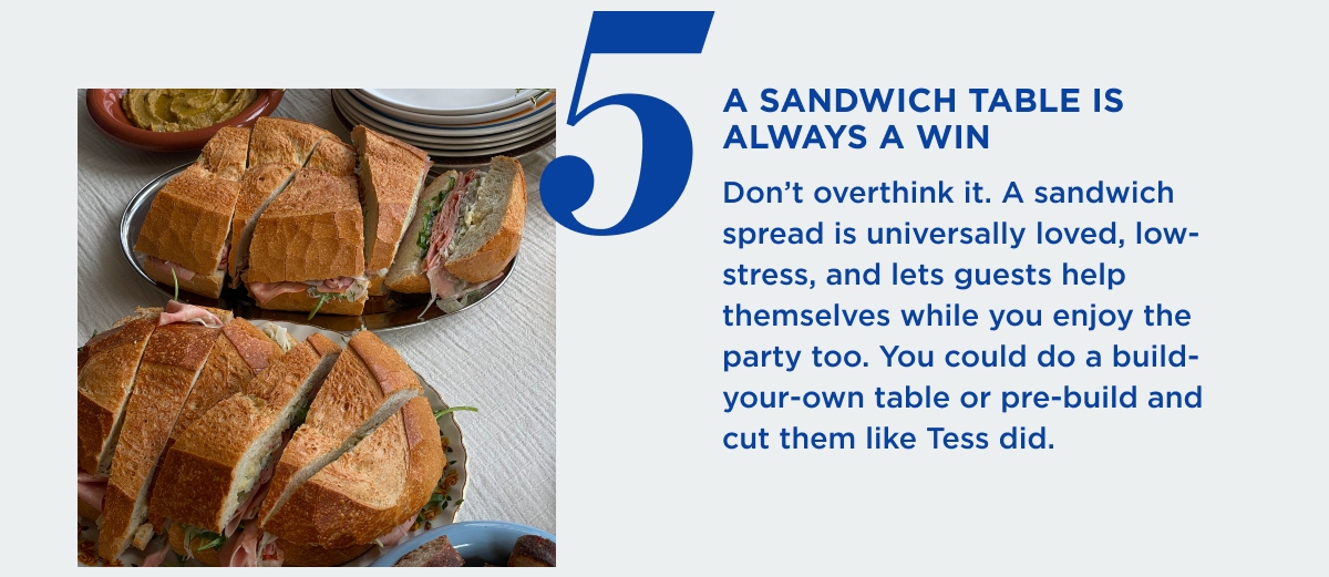 A Sandwich Table Is Always A Win