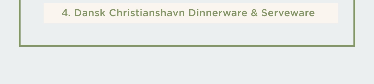 Dansk Christianshavn Dinnerware & Serveware