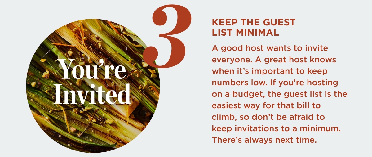 Keep The Guest List Minimal