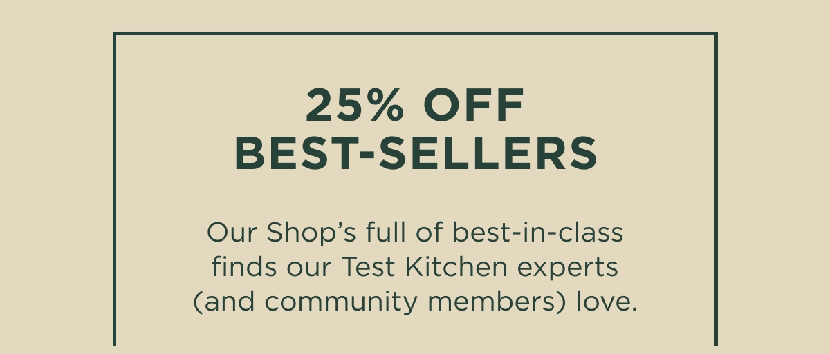 25% Off Best-sellers