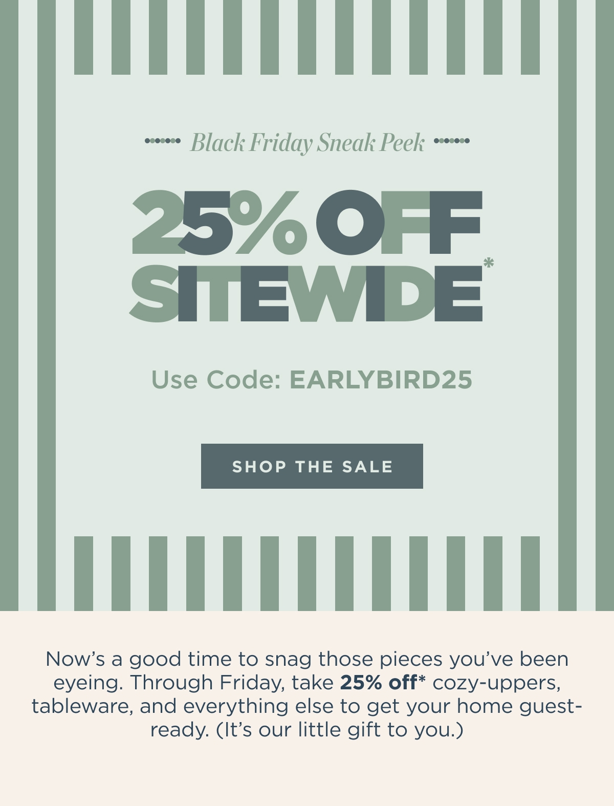 25% Off Sitewide