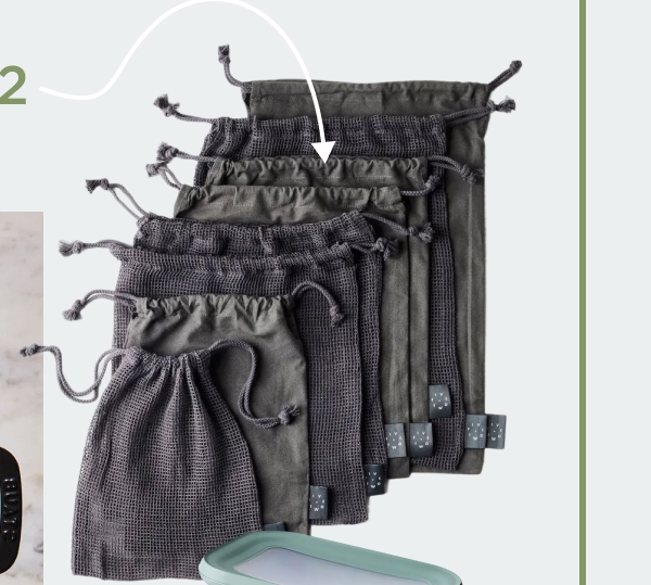 Organic Cotton Reusable Produce Bags