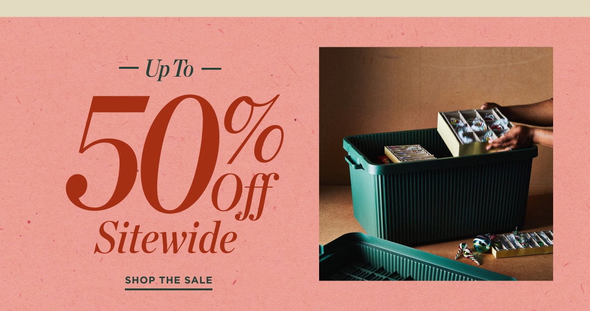 Up to 50% Off Sitewide 