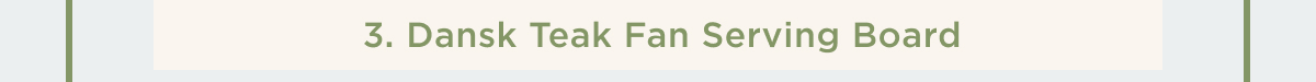 Dansk Teak Fan Serving Board