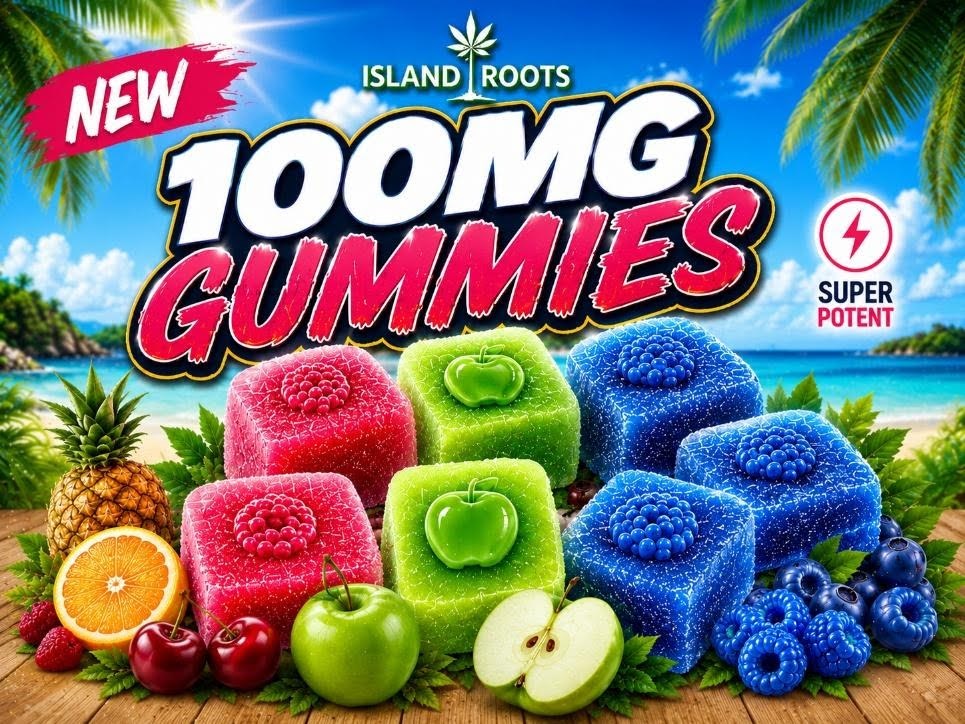 100mg Island Roots Hemp Gummies 100mg Island Roots Hemp Gummies
