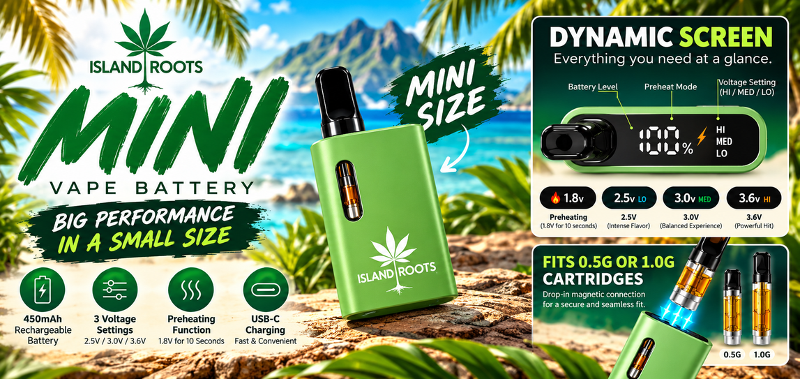 Island Roots MINI vape battery Island Roots MINI vape battery