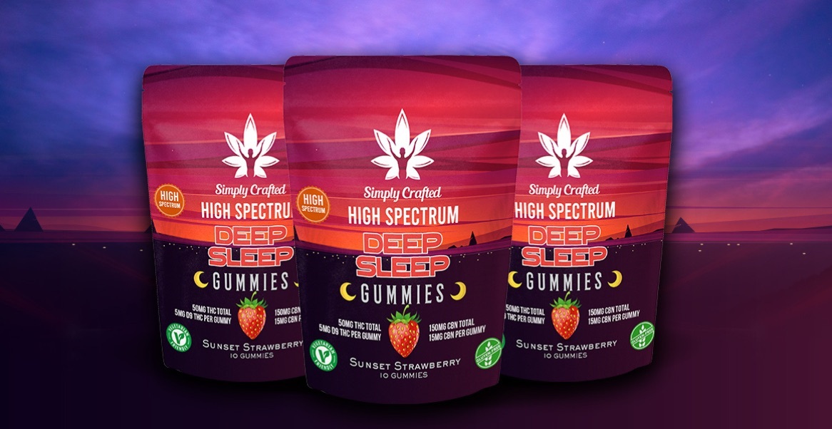Simply crafted D-9 THC Sleep Gummies