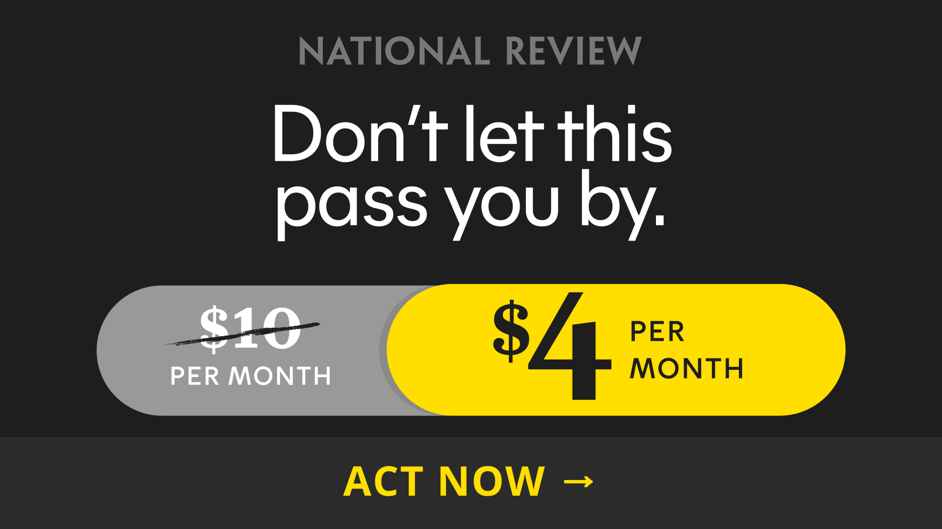 Serious savings on serious commentary.