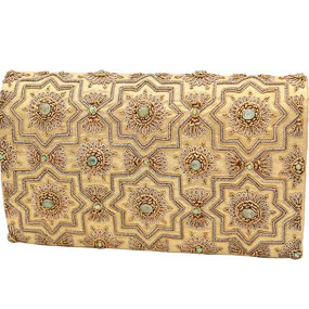 MUGHAL Late Art-Deco 1930's Clutch Purse Silk