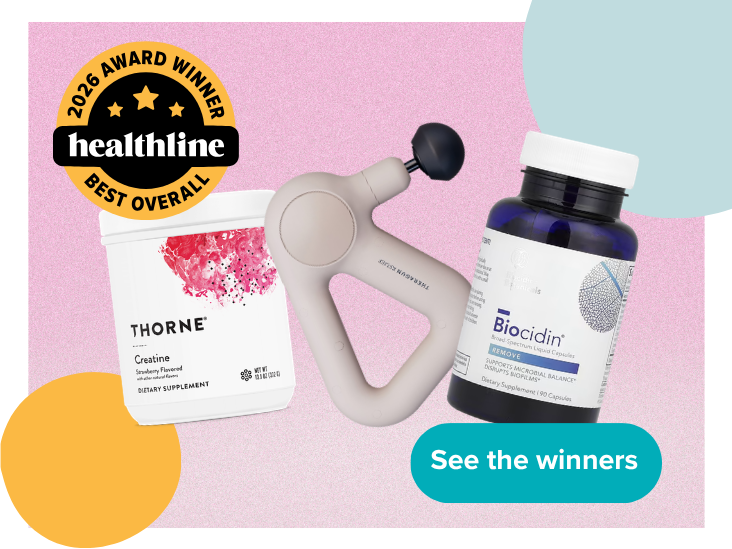 Collage of 2026 Healthline Awards winning health and wellness products