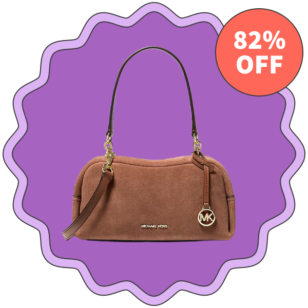 Michael Kors Outlet Cecily Small Suede Shoulder Bag