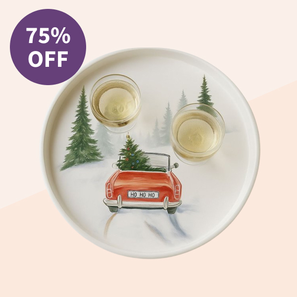 Frog Hill Designs Round Serving Tray