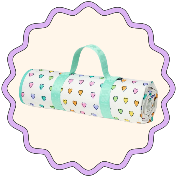 Roller Rabbit x Target Disco Hearts Wave Picnic Blanket