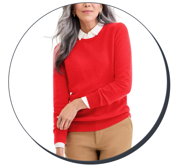 Charter Club Cashmere Long-Sleeve Crewneck Sweater