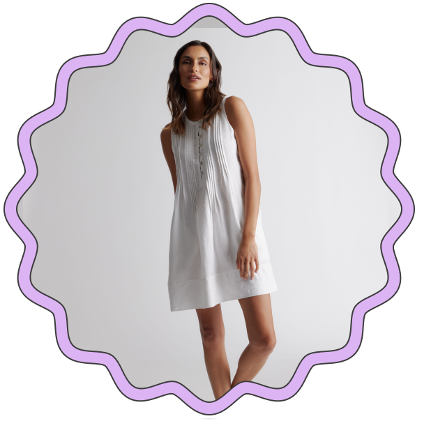 100% European Linen Sleeveless Swing Dress →