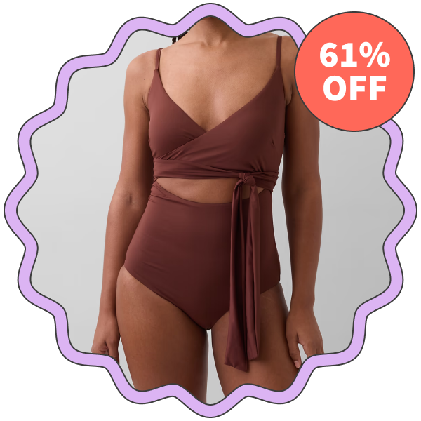 Gap Cutout Wrap One-Piece Swimsuit