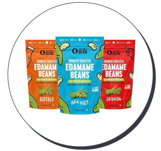 The Only Bean Crunchy Dry Roasted Edamame Beans (Variety Pack)