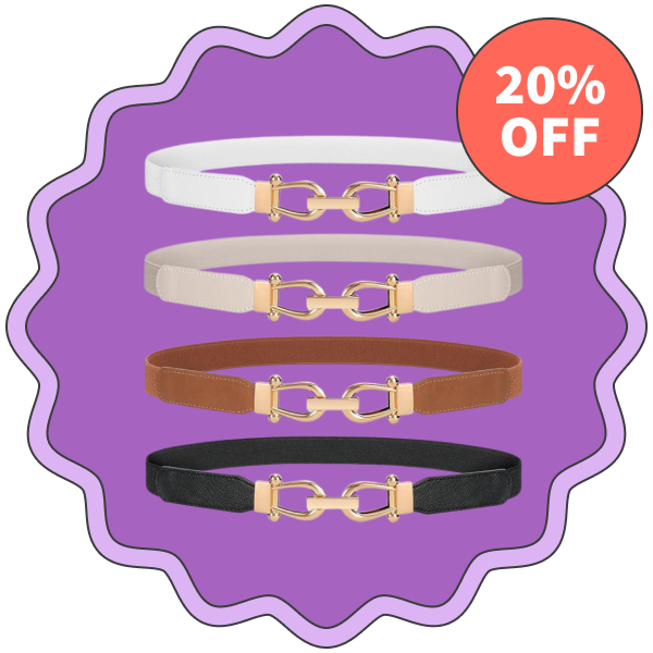 Stretch Waist Belt (Pack of 4)