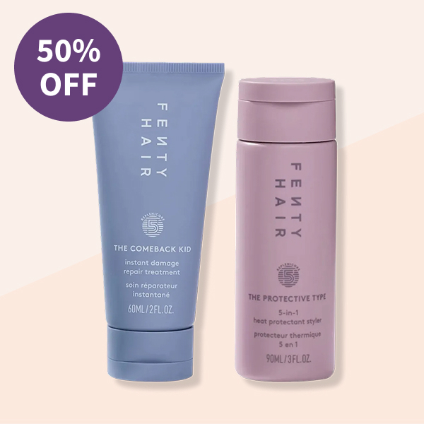 Fenty Beauty by Rihanna The Protection Posse Instant Damage Repair Treatment + Heat Protectant Set