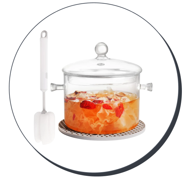CZSZYGHBAO Glass Simmer Pot
